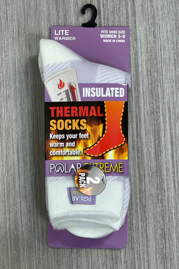 Lavender Women's 2-Pack Polar Extreme Heat Lite Brushed Sock