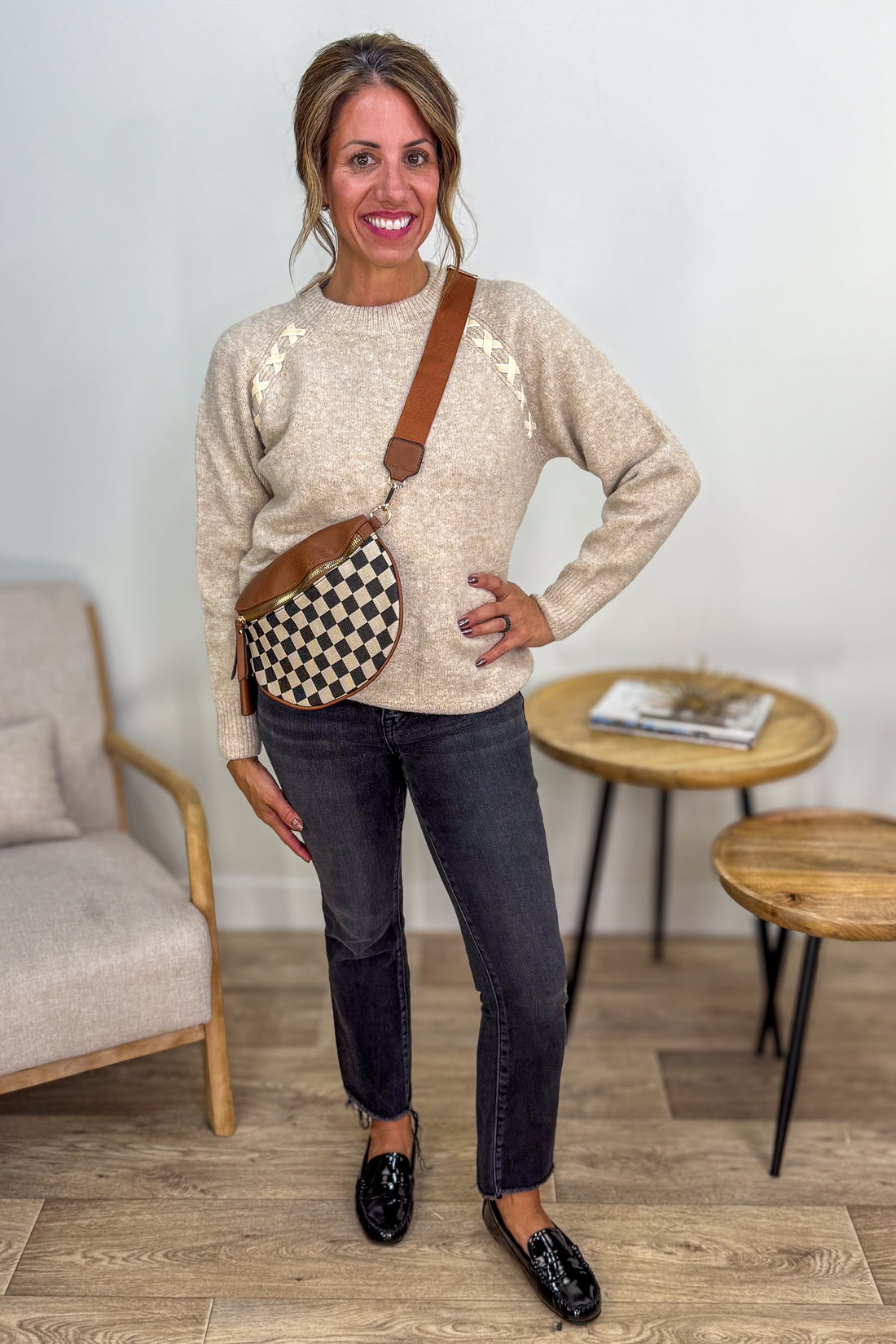 Black High Rise Crop Flare Jeans