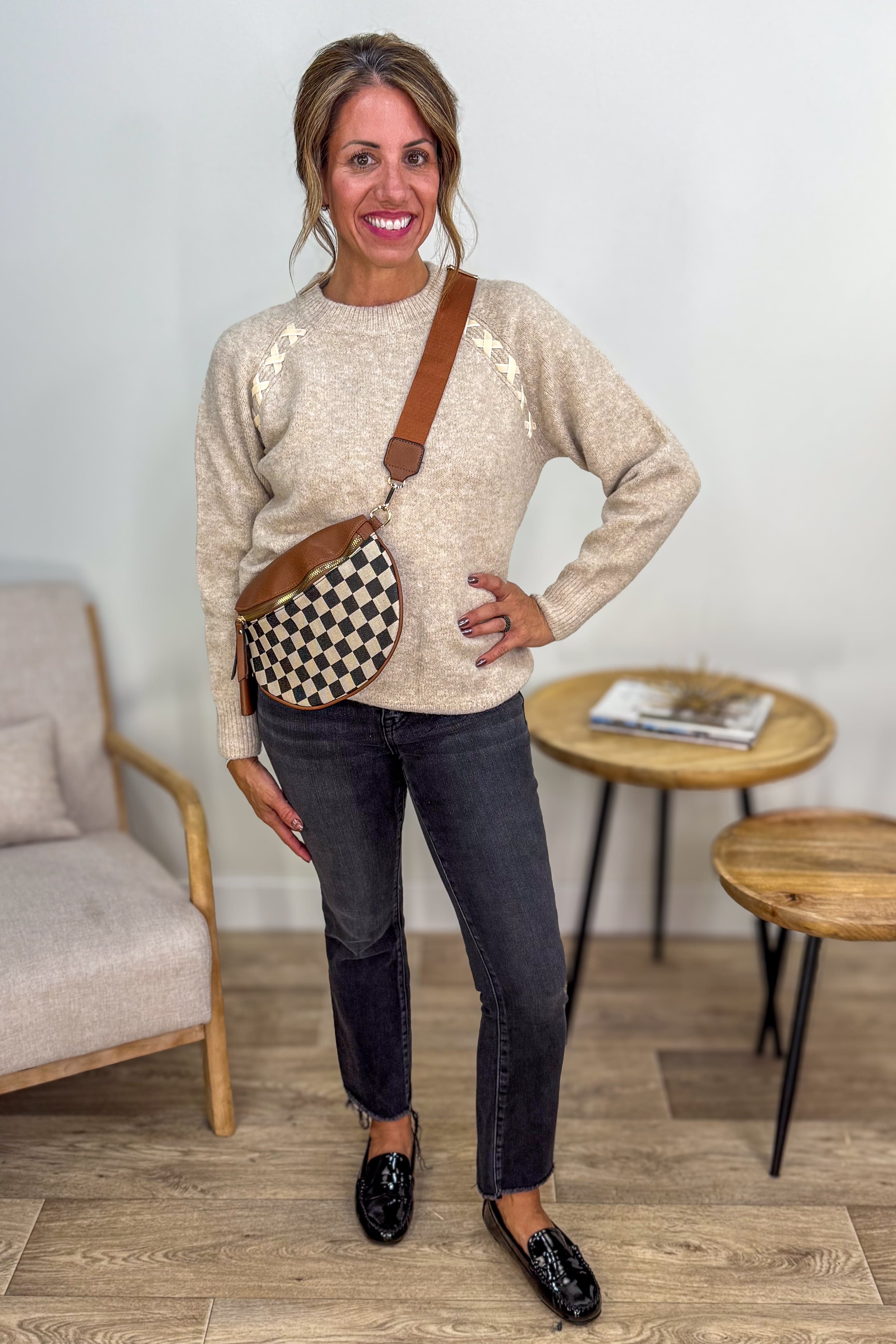 Black High Rise Crop Flare Jeans