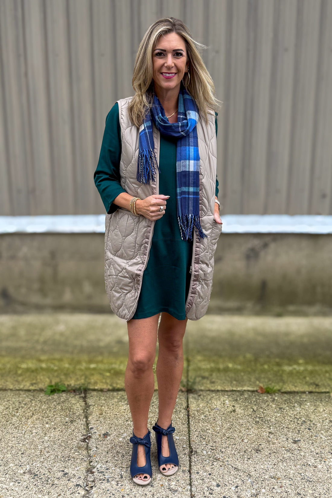 Hunter Green Portfolio Dress