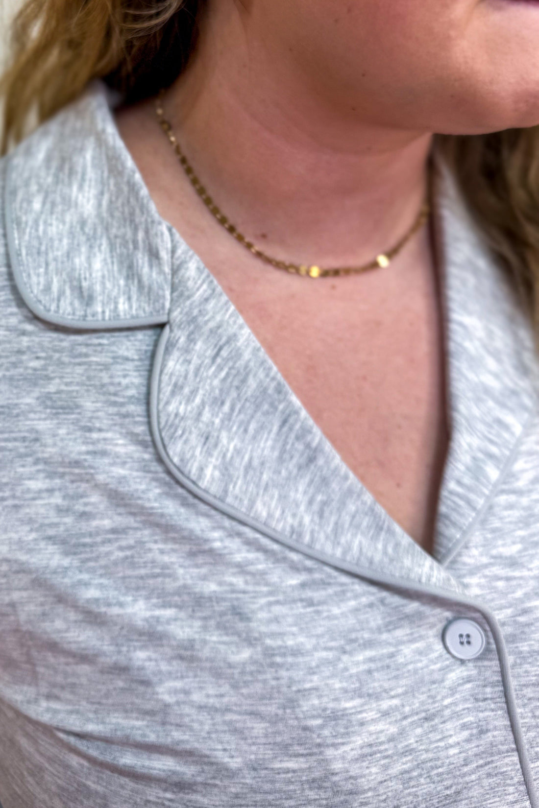 Heather Gray Bamboo Pajama Set