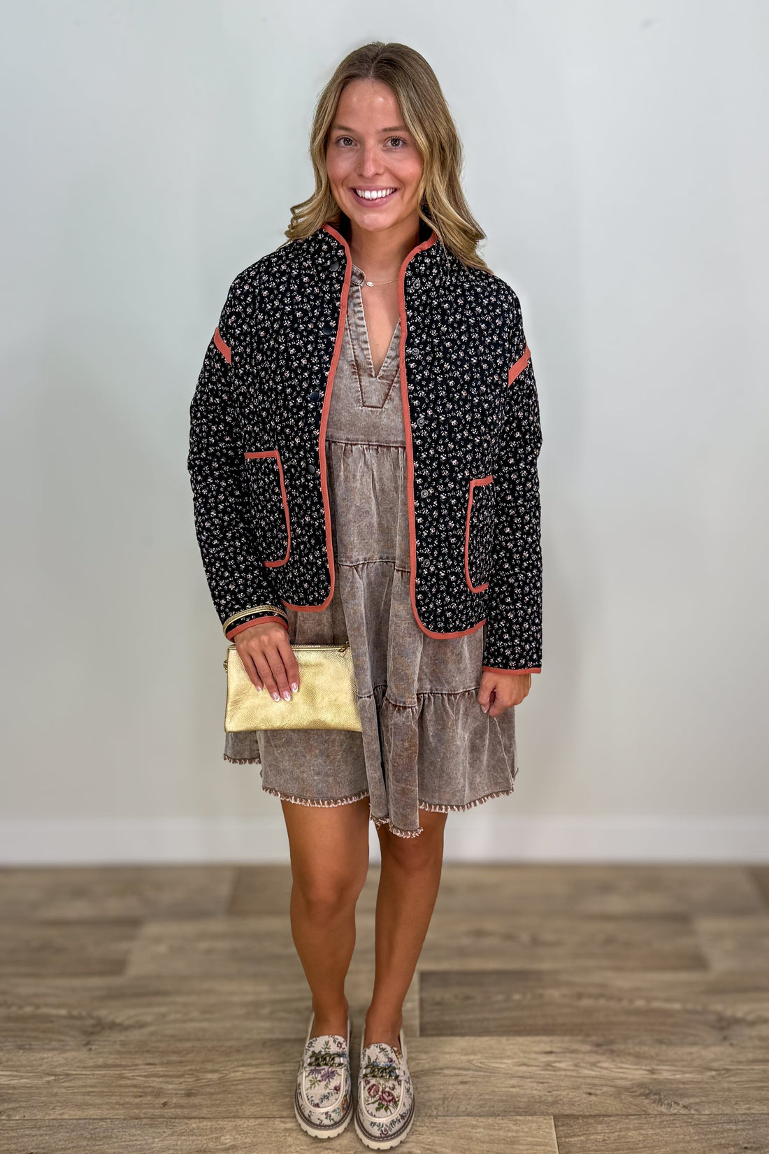 Chocolate Corduroy Dress