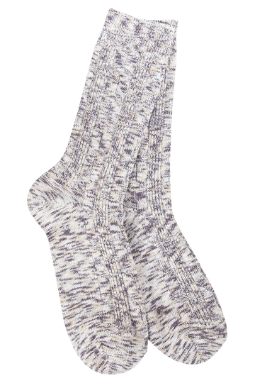 World's Softest Lt Wt Cable Crew - Cookie Dough Multi